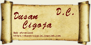 Dušan Čigoja vizit kartica